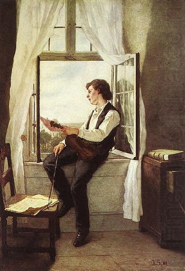 Der Geiger am Fenster, Otto Scholderer